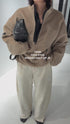 【 予約:12月中旬~下旬 】SHAGGY HALF ZIP JK /Y254-41126-3